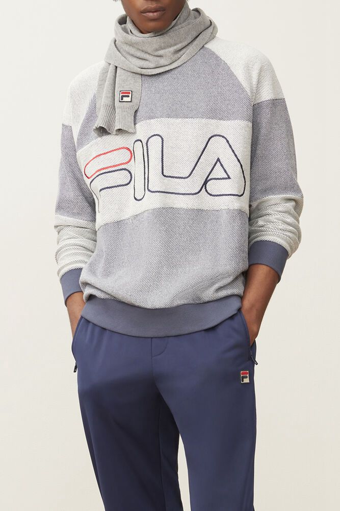 Fila Cooper Sweatshirt Grey - Mens - 71098QNLM